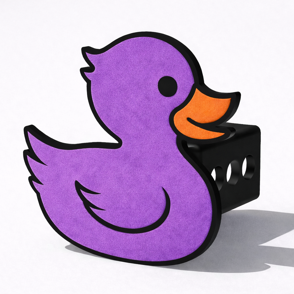 Purple Jeep Duck hitch cover (hitch cover)